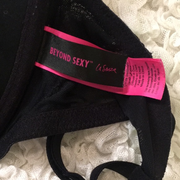 Beyond Sexy Black Lace & Rhinestones Bra - Picture 5 of 10